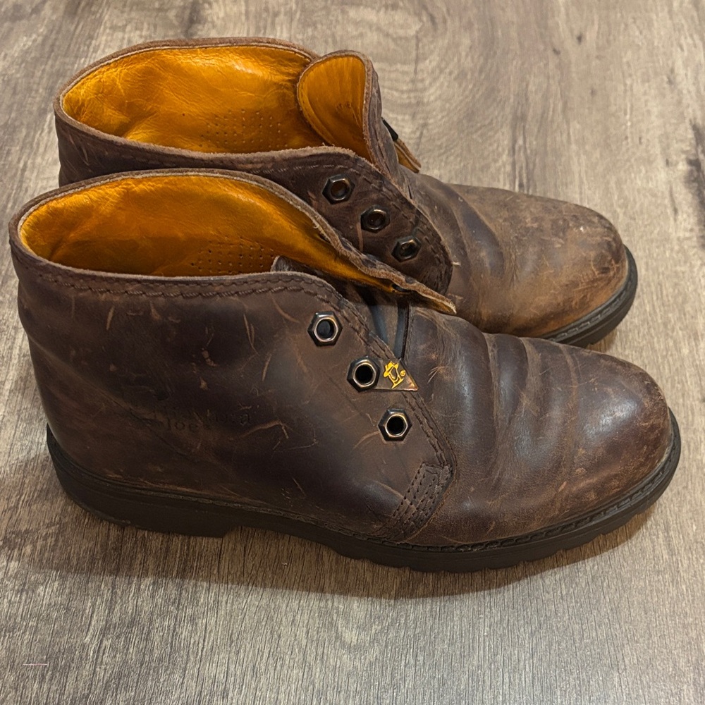 Havana Joe Distressed Brown Leather Chukka Boots